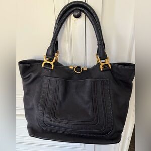 Authentic Chloe Marcie Pebbled Leather Tote